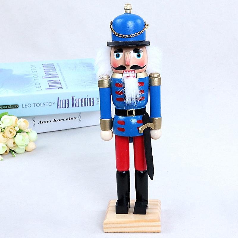 Candy Series Wooden Nutcracker Christmas Soldier Bookshelf Tabletop Ornament