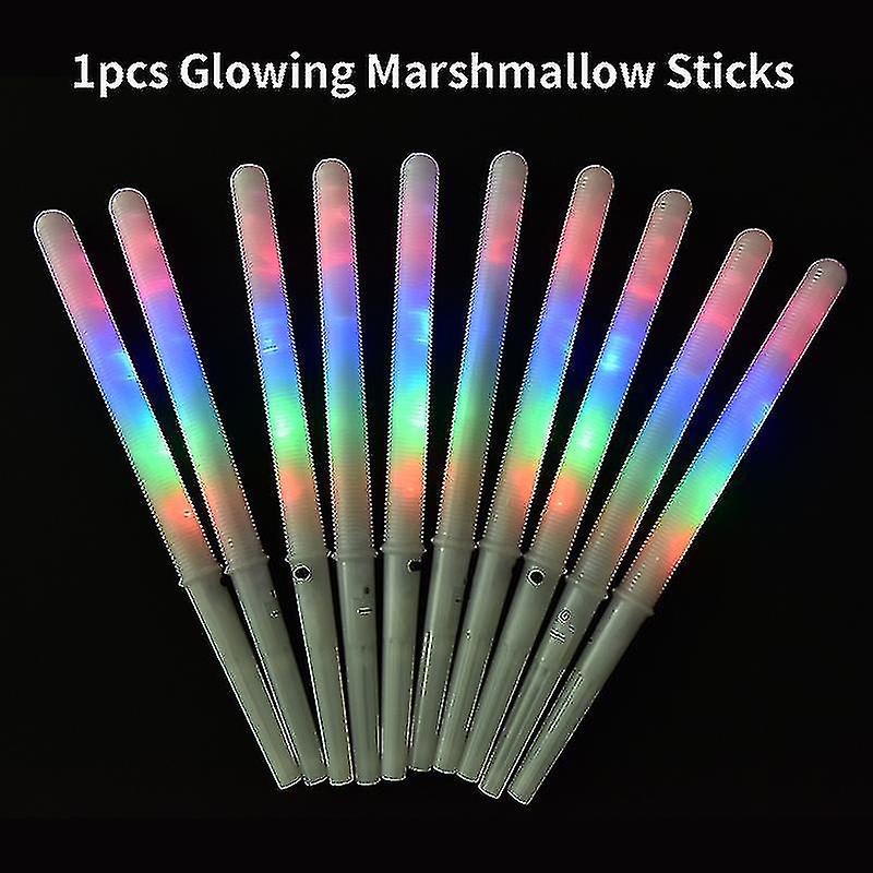 Led Light Up Conuri de vată de zahăr colorate strălucitoare bastoane de bezea impermeabile