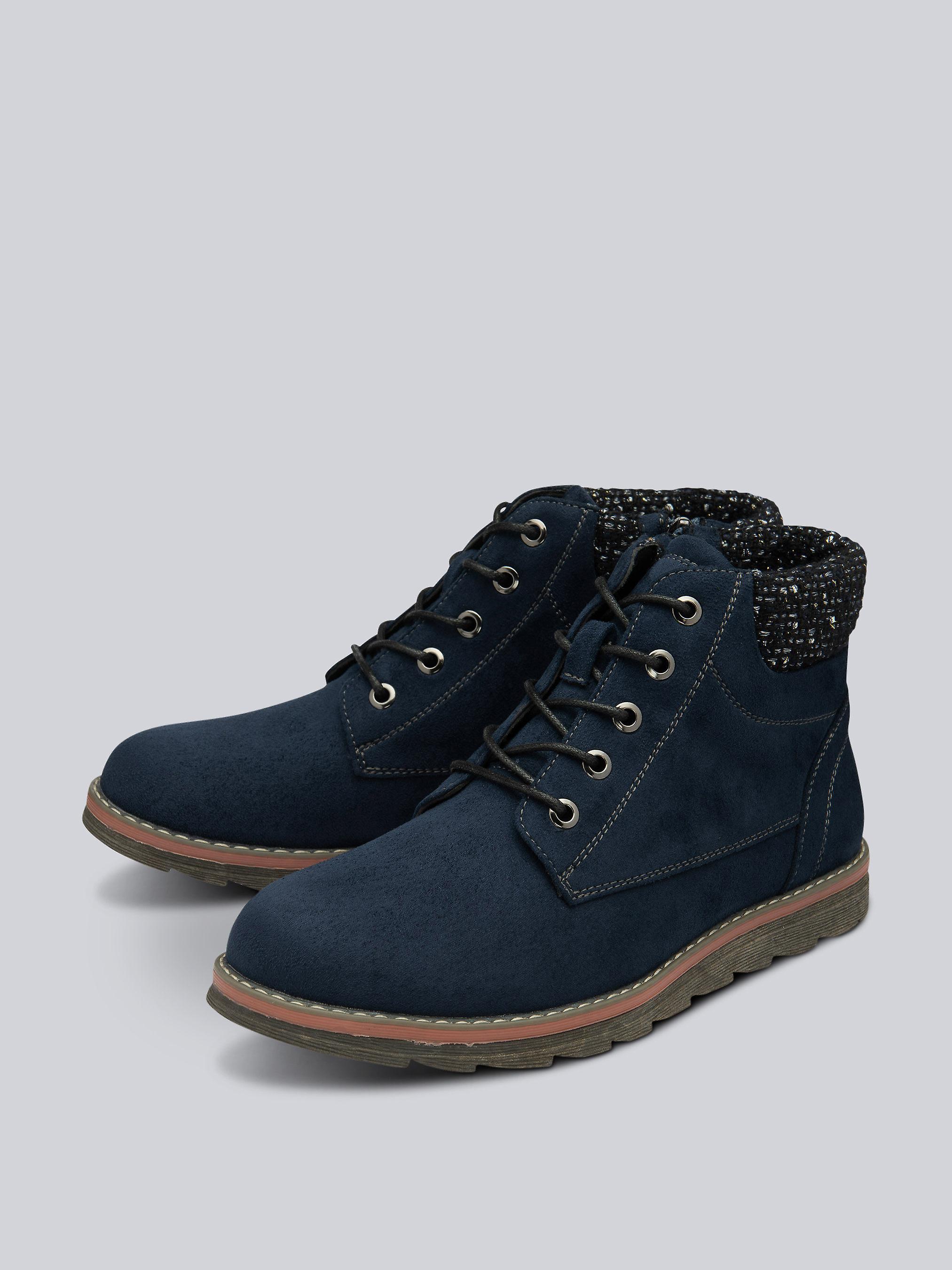 Lotus Drew Ankle Boots in Navy