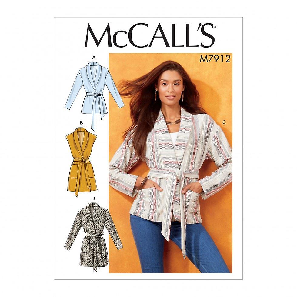 McCalls Sewing Pattern 7912 Women ZZ (L-XL-XXL)