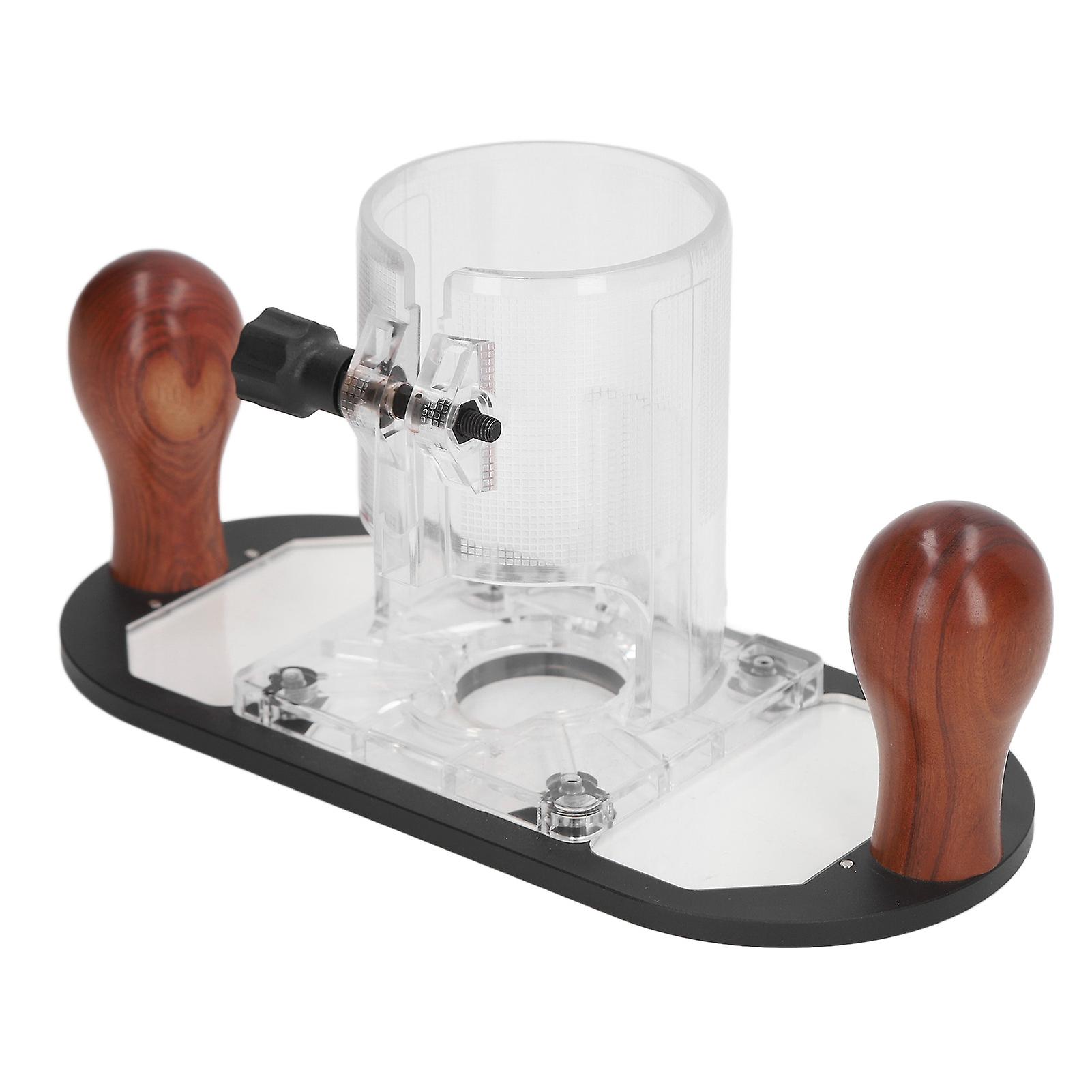 Woodworking Trimmer Base Protective Transparent Plastic Router Power Tool DIY Accessories 