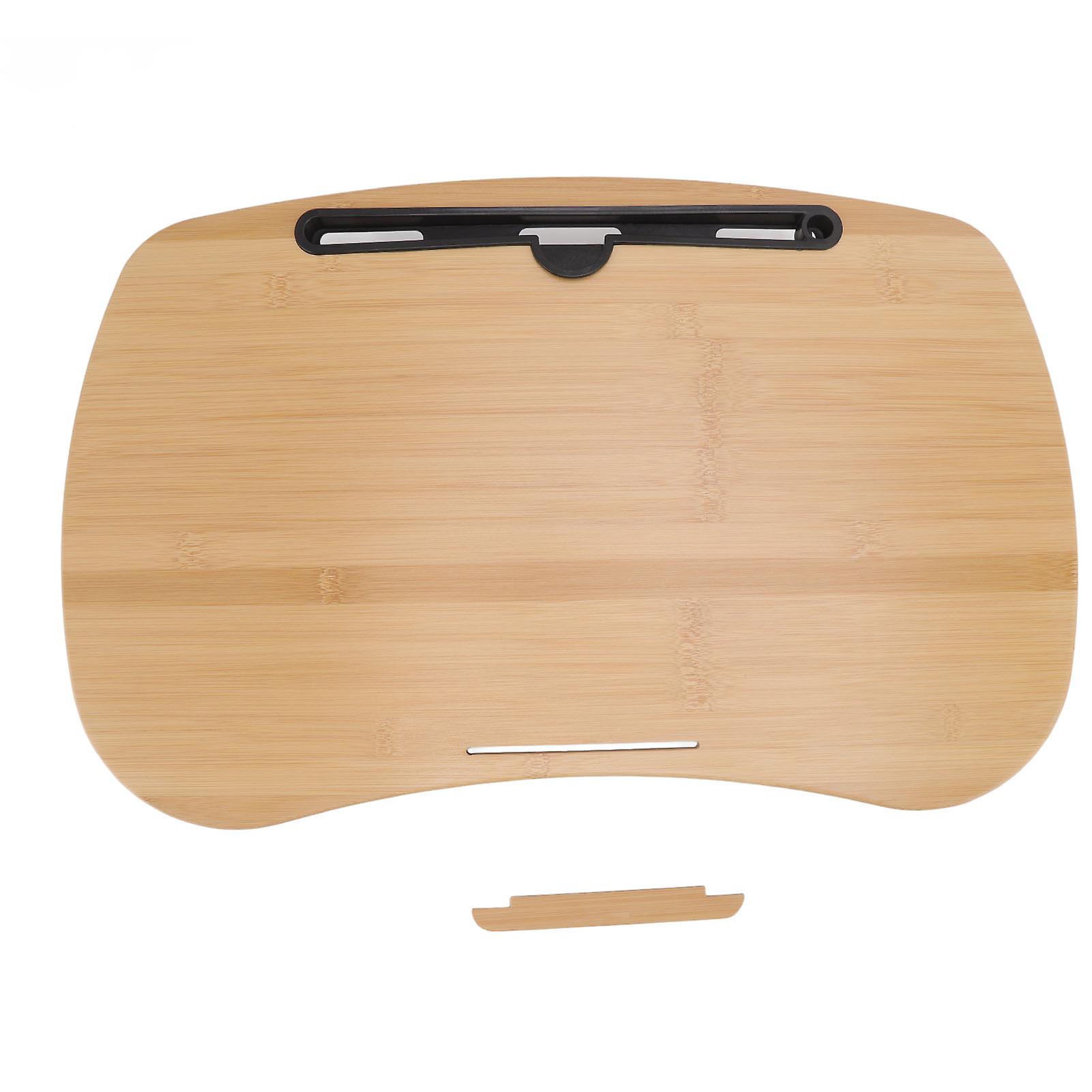 3 in 1 Portable Bamboo Desk, Eco-Friendly, Ergonomic Design, Laptop Cushion, Ideal for Work