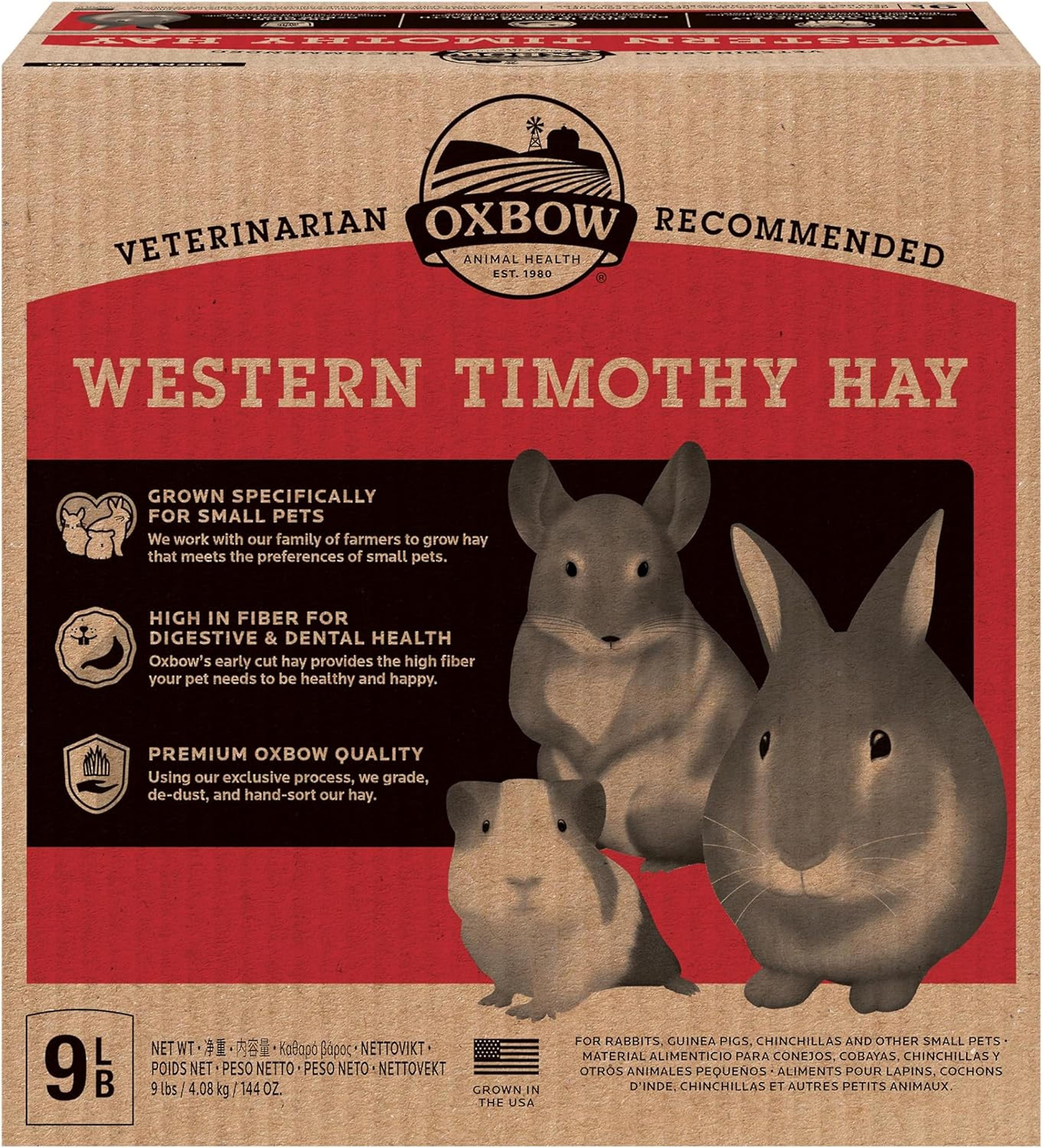 Oxbow Western Timothy Hay 小动物垫料 4kg
