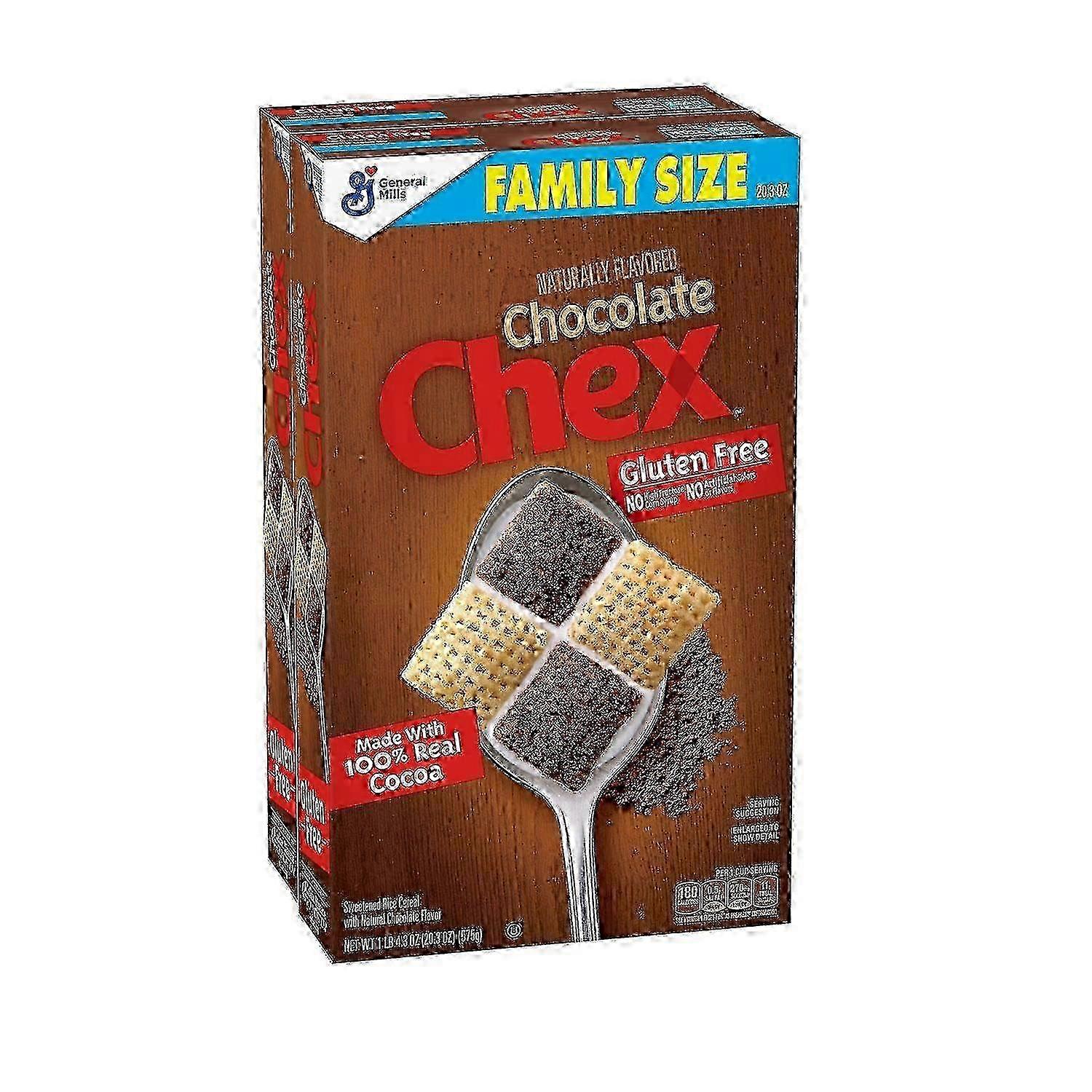 Chex حبوب إفطار خالية من الغلوتين ، شوكولاتة ، 2 Ea