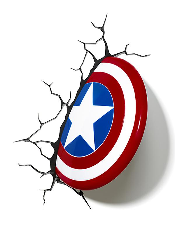 Marvel Captain America Shield 3D LED Wall Light