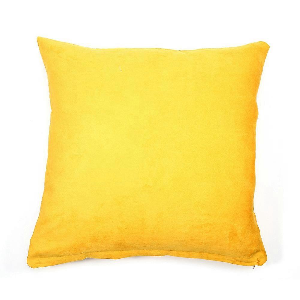 Solid Color Cotton Canvas Cushion Cover Home Decor Throw Pillow Case Lounge