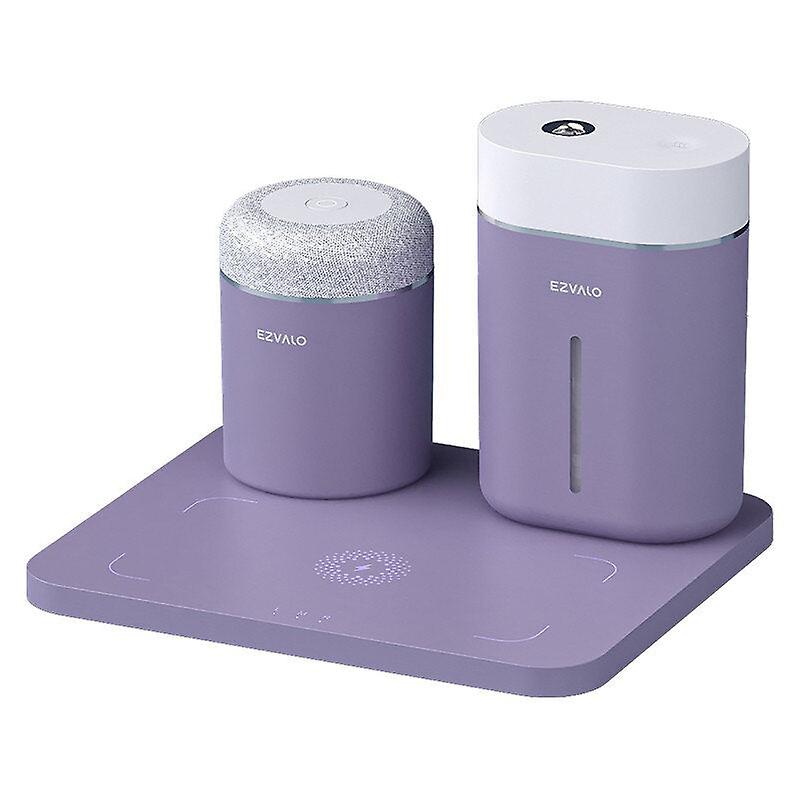 Desktop Wireless Charging Bluetooth 5.0 Speaker Humidifier 10w Max Fast Charge For Office Bedroom Home