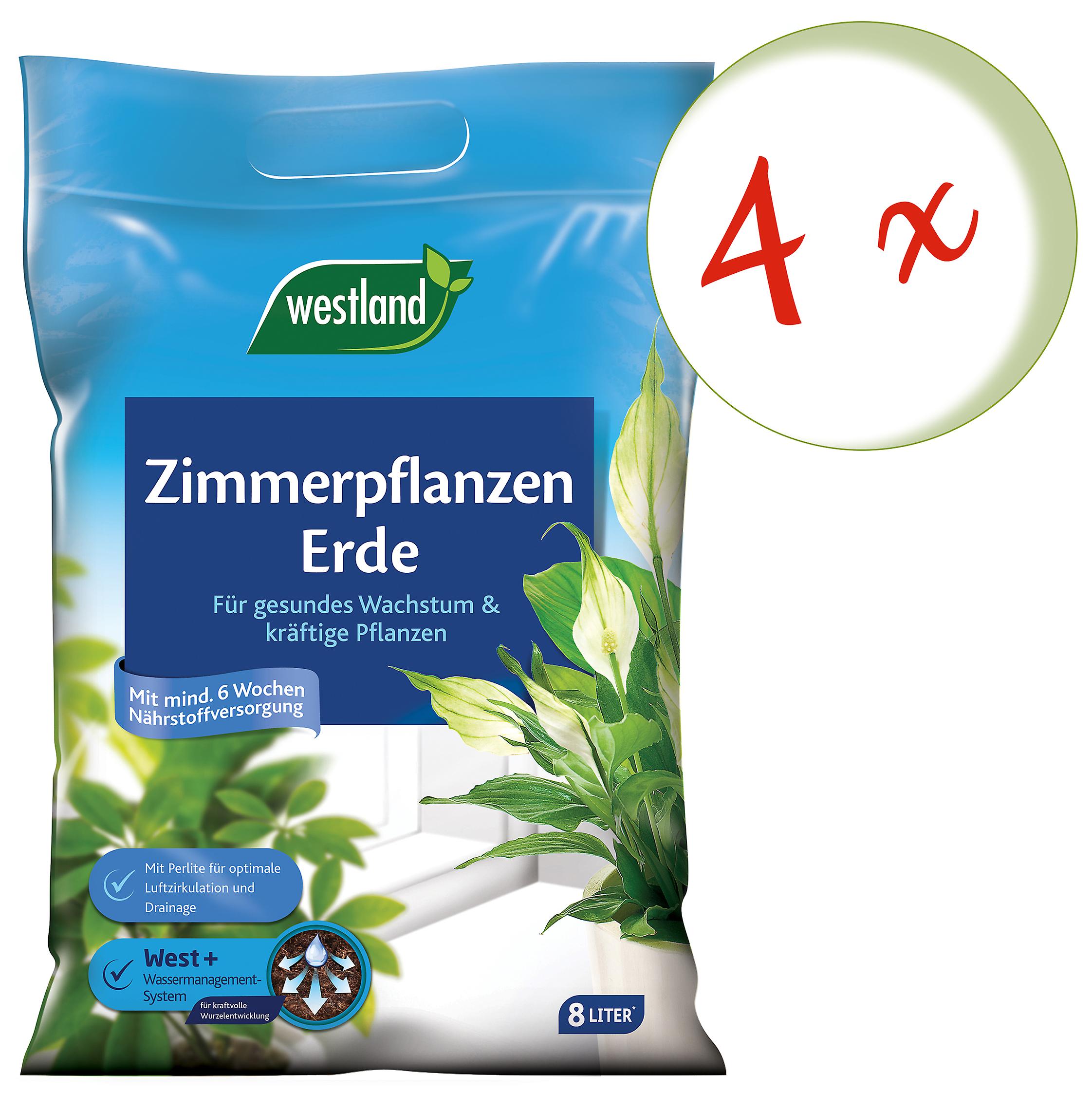 4 x WESTLAND® houseplants soil, 8 liters
