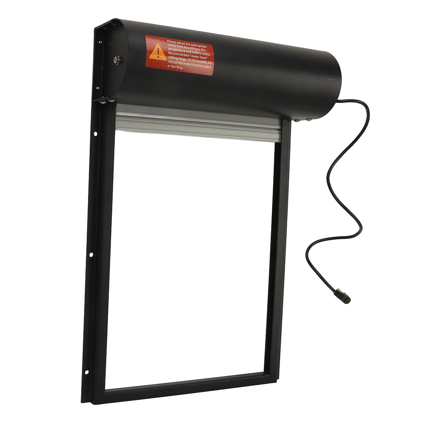 Chicken Coop Door Timing Mode Manual Mode 100V to 240V Rugged LED Display Controller Auto Chicken House Door for Ducks Geese Black UK Plug