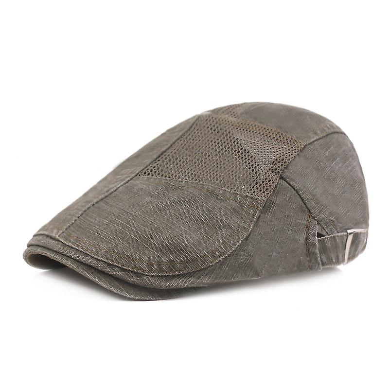Beret Hat Mesh Cap Artistic Youth Peaked Cap Mesh Beret Spring And Summer Breathable Cool Hat Men's And Women's Mesh Sun Hat