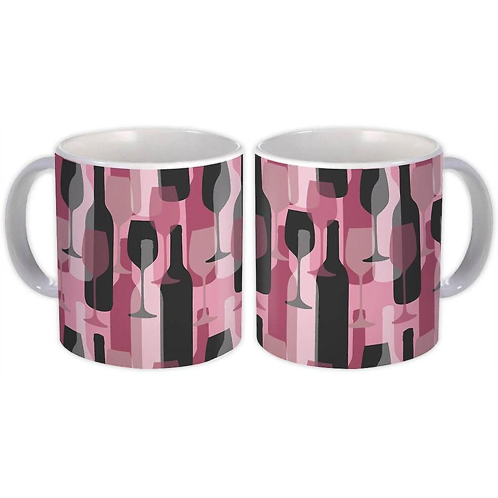 Gift Mug: Elegant Wine Pattern Pale