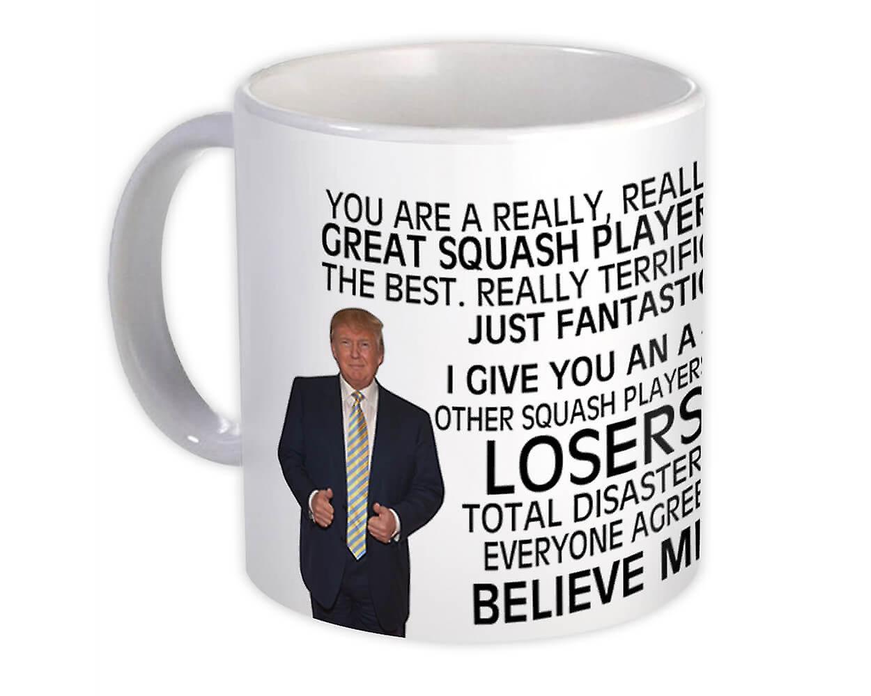 Hediye Kupa: Squash Oyuncusu Donald için Hediye