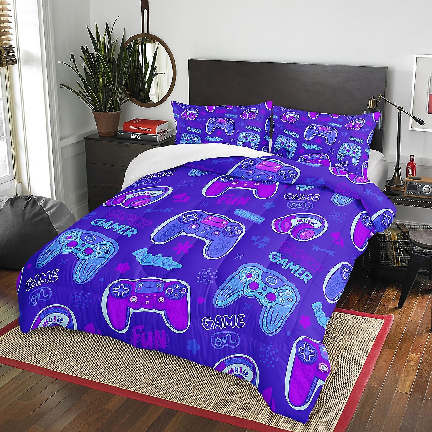 Purple Bat Bed in a Bag for Boys Teens Kids,s,1 Comforter with