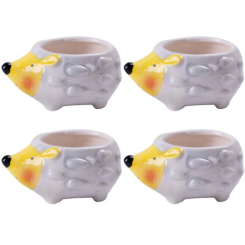 4pcs Ceramic Flower Pots