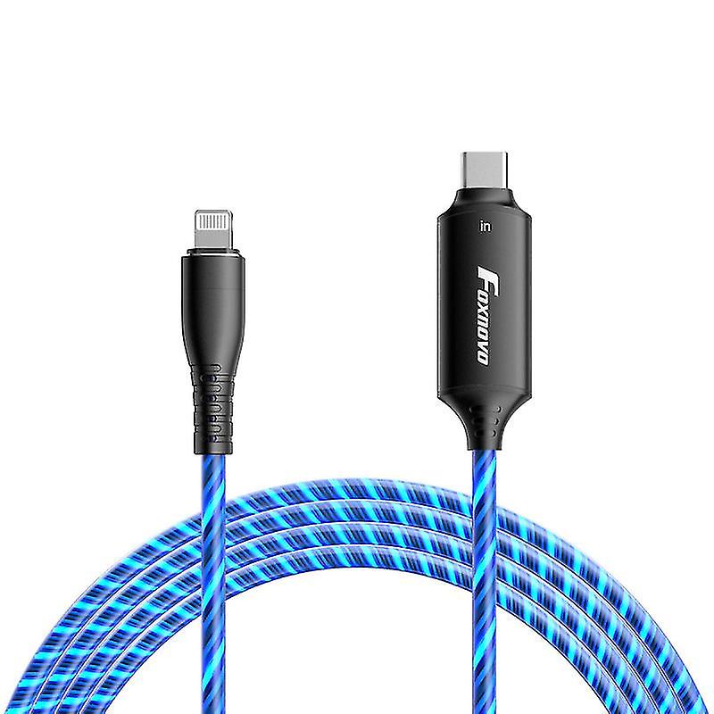 1pcs Type C To El Flowing Charging Cable