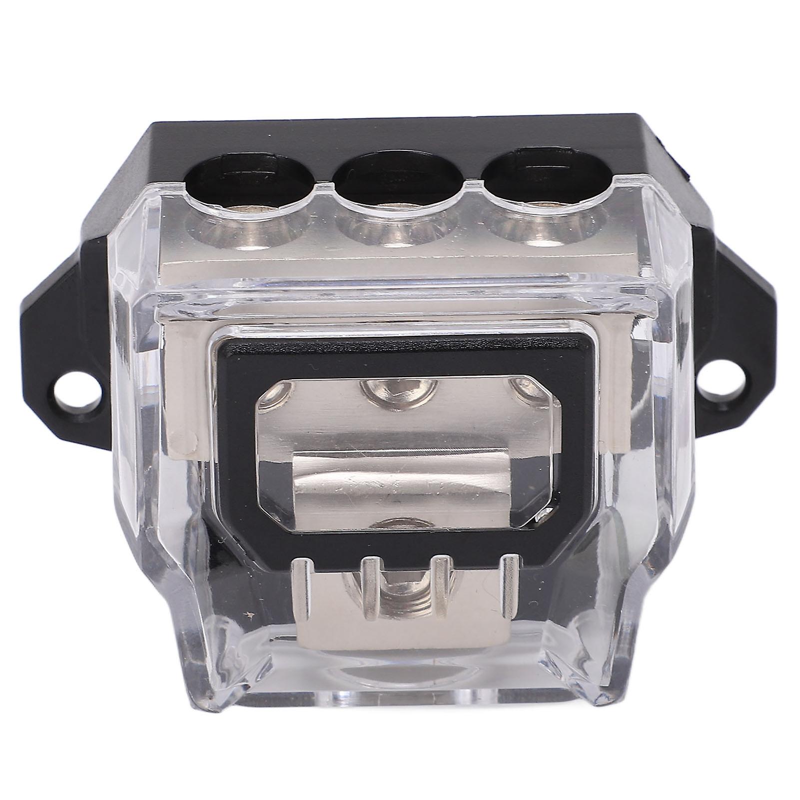 Power Distribution Block 0 Gauge to 4 Gauge Ground Wire Splitter Audio Distributor for Cars Boats