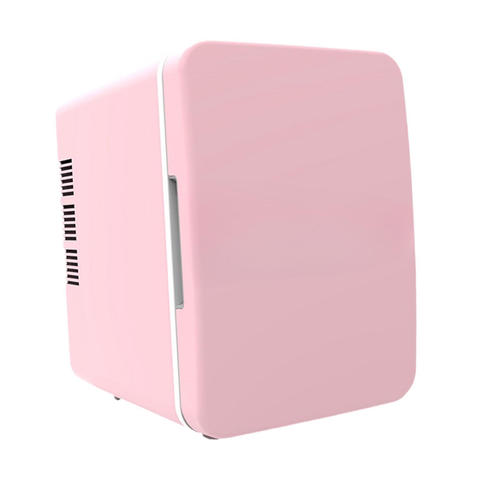 4L Mini Kylskåp Multipurpose Dryck Kylskåp Kylare för Dykare Dorm Rvs rosa