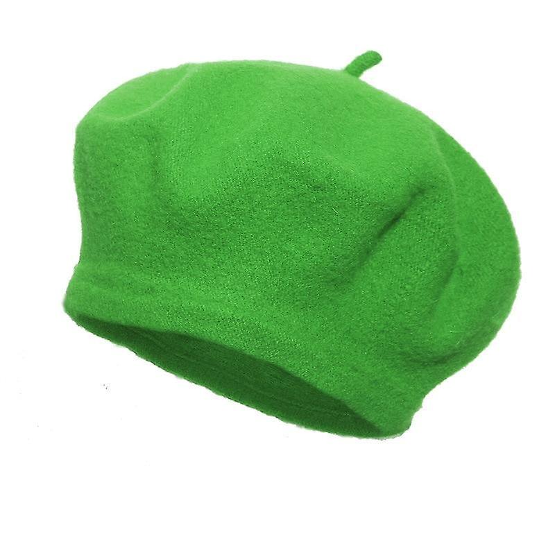 Kvinnor Ull Vinter Mössa, Retro Basker Keps