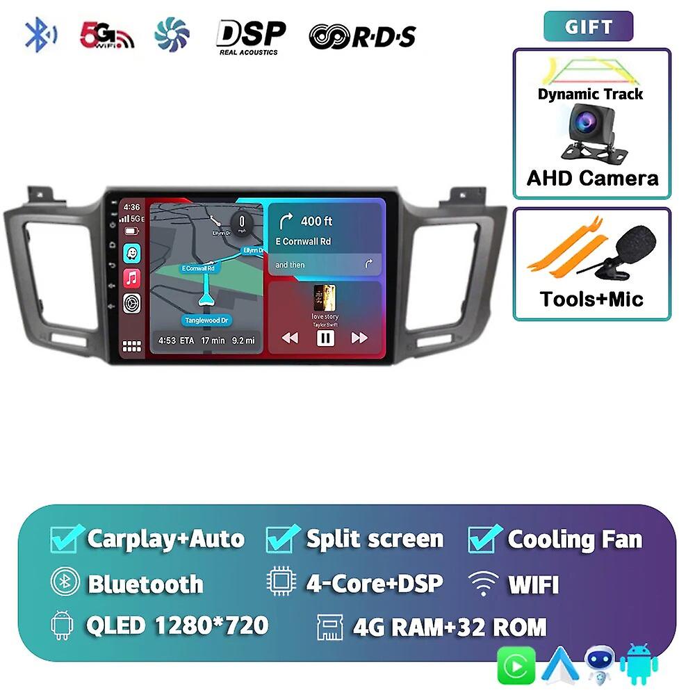 Android 13 Carplay Auto 4g + wifi Autoradio Per Toyota Rav4 Rav 4 2012-2018 Multimidia Video Player Stereo Gps Unità Principale 2din Dsp
