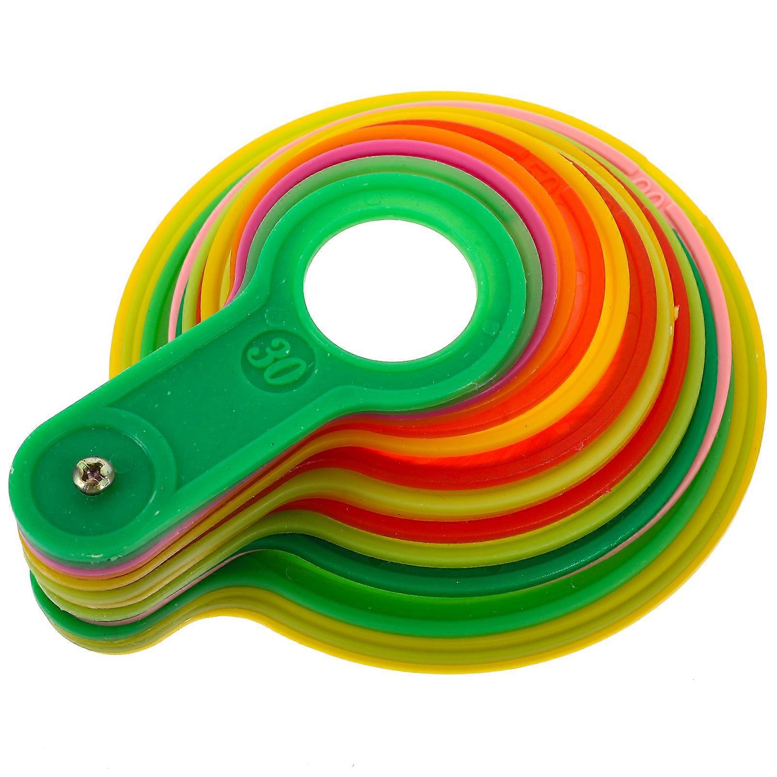 1 Set of Plastic Fruits Measurement Lap Diameter Measuring Tool for Oranges Citrus