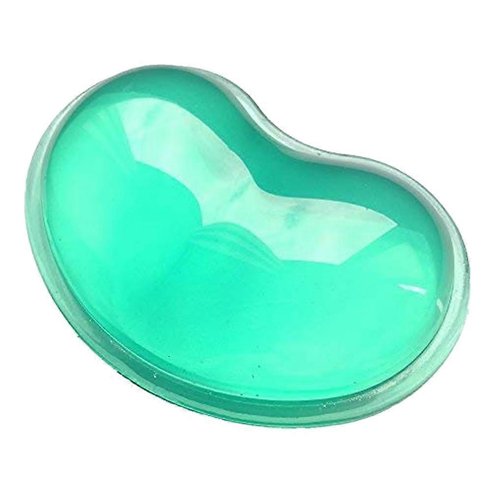 Fashion Heart Silicon Mouse Pad Clear Wristband Pad For Desktop Computer Mousepad Keyboard Support Cushion Wrist Cushion Rests (Green)