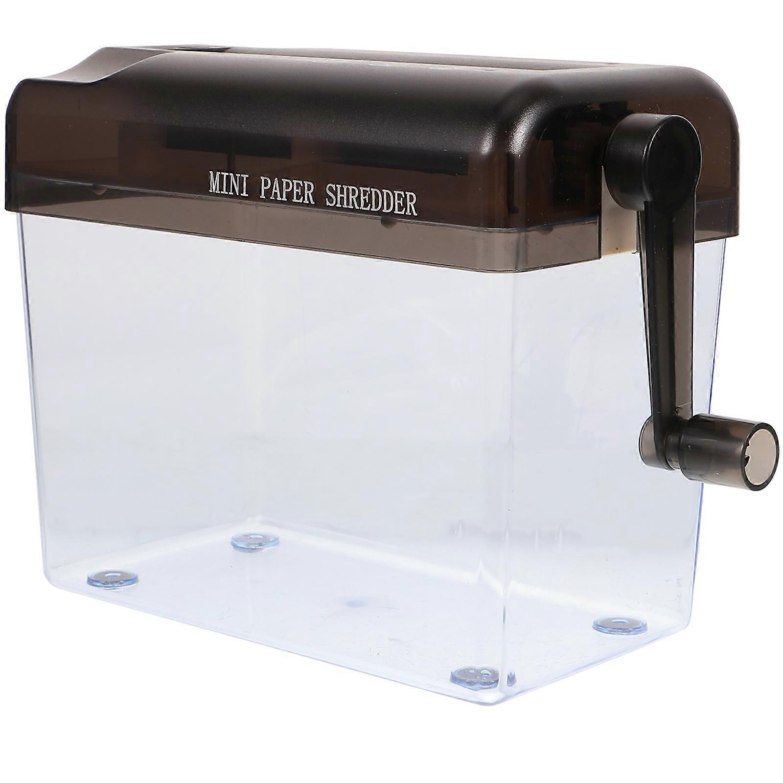 Tabletop Accessories Hand Paper Crusher Mini Manual Shredder Office Shredders Hand Roll Shredder