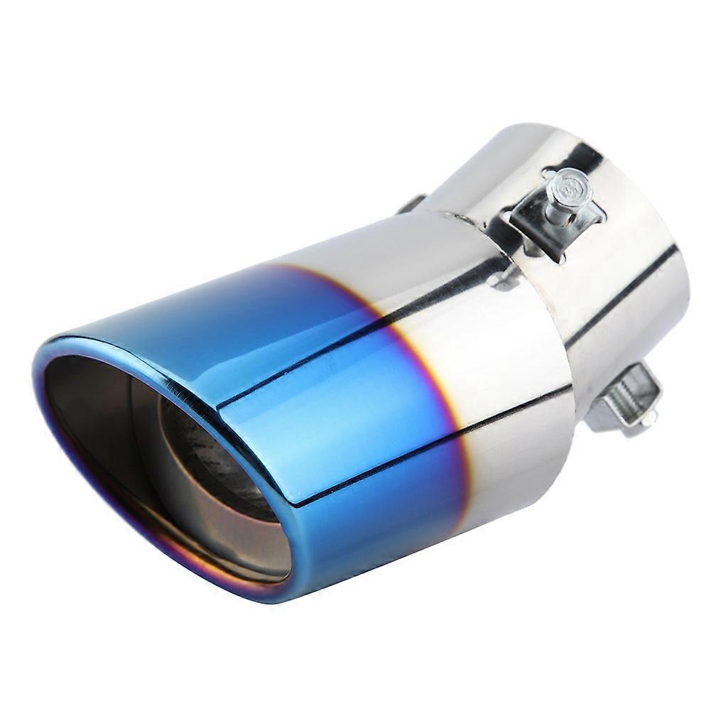2.5Inch In 4Inch Out Stainless Chrome Car Tail Rear Exhaust Muffler Pipe Tip Cut - Foto 12