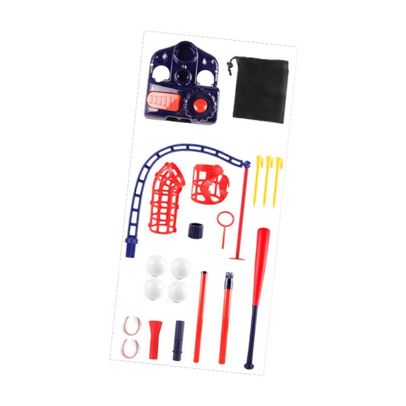 Kids Baseball Toys with 4 Balls Hanging Tee for Kids Toddlers Boys and Girls Navy