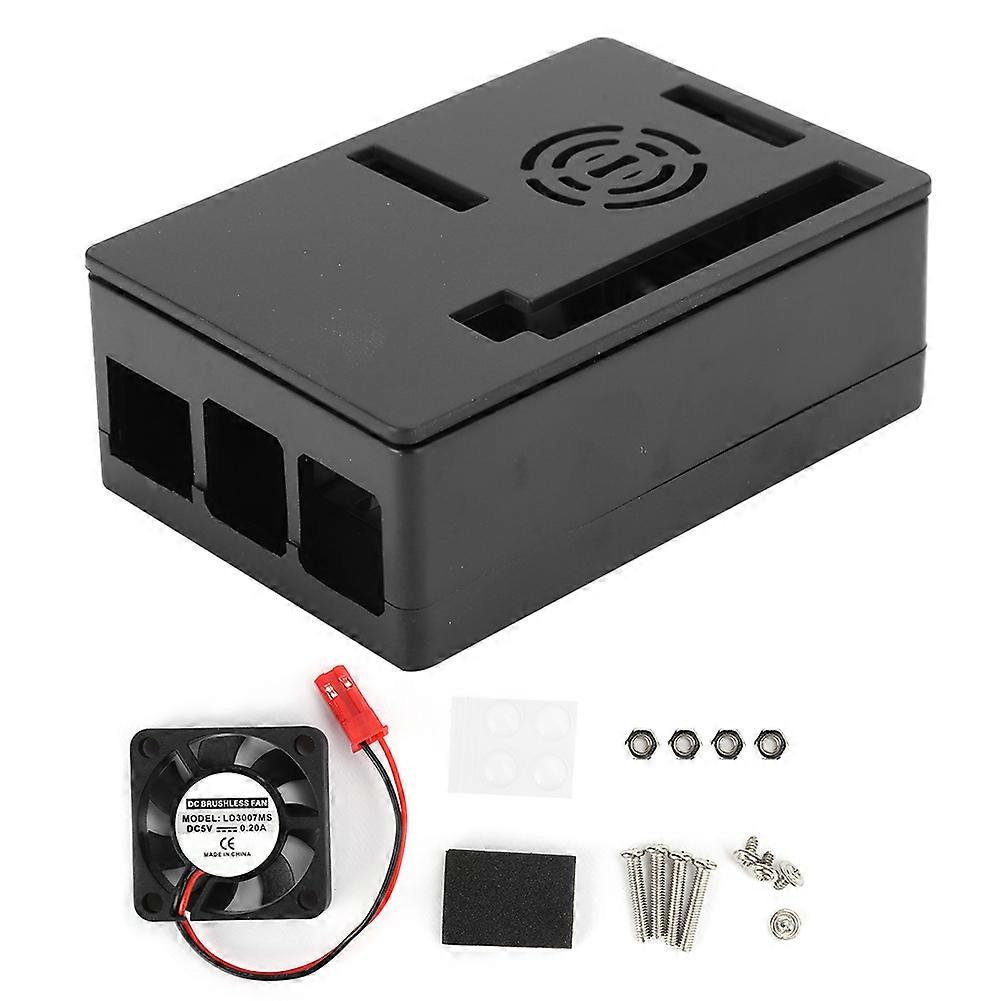 Custodia per Raspberry Pi 4 Shell per touchscreen RPi 4B con ventola di raffreddamento Accessori per computer (ventola di raffreddamento della custodia)