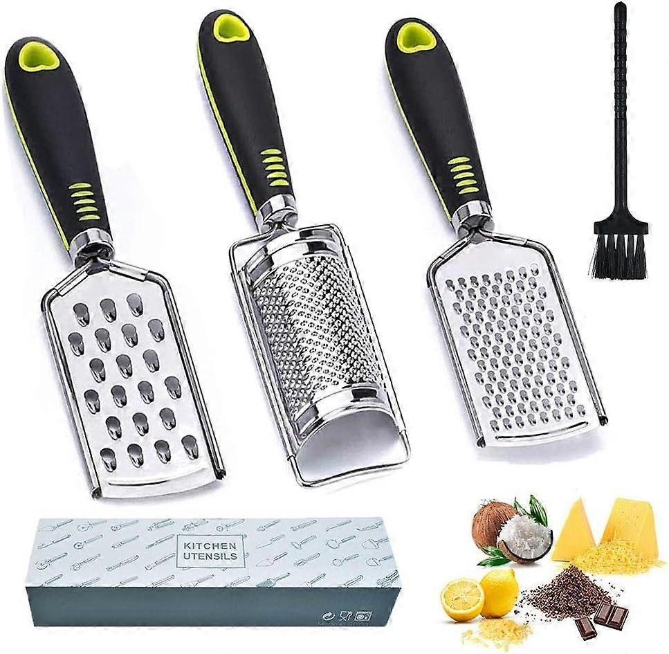 Suwuun Reibe & Zester, Conjunto de 3 Tamanhos com 1 Tamanho, Feine Parmesão & Cor Tecido para Zitronen Gemse Zitrus Frchte Gemse