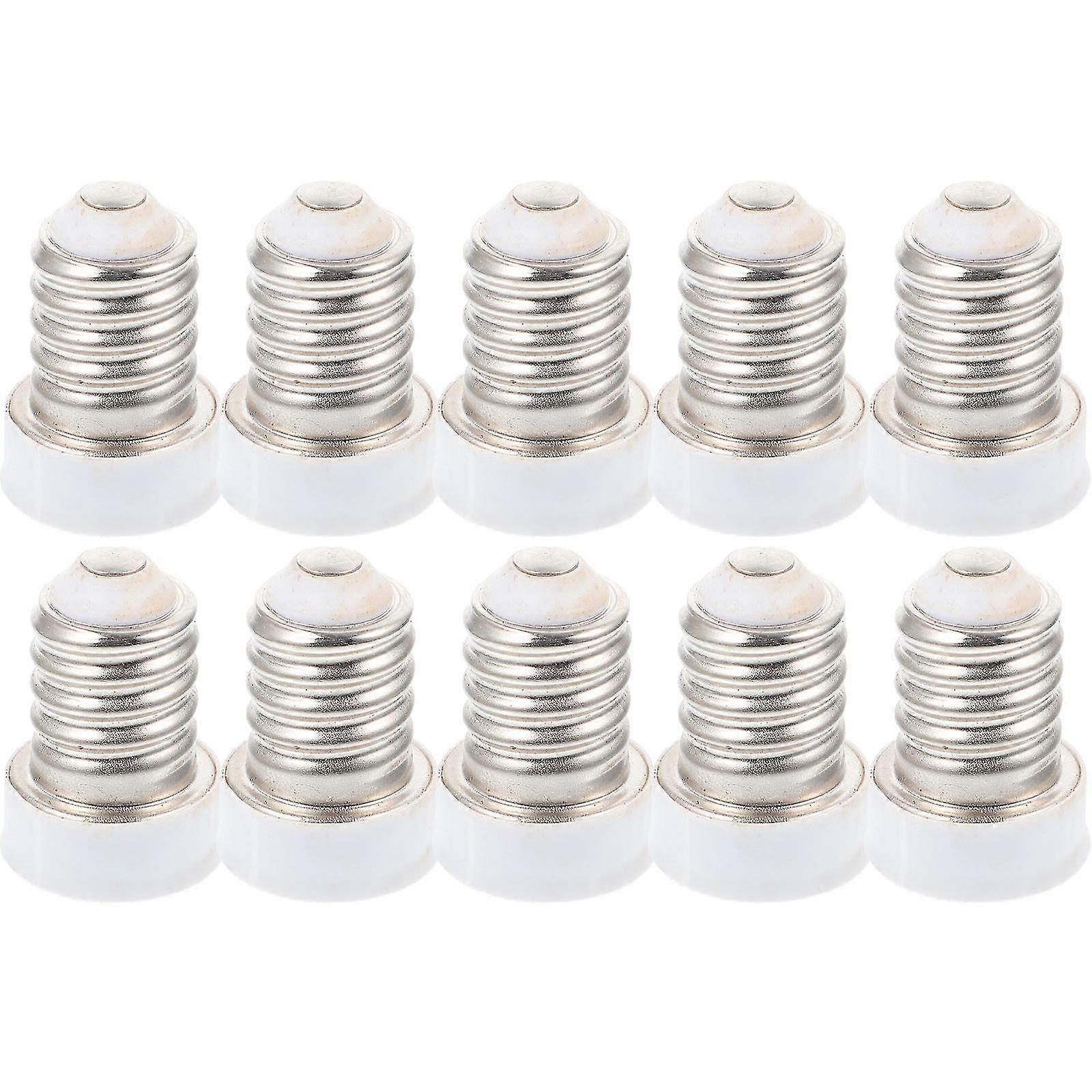 10pcs Bulb Adapter Lamp Holder Adapter E14 To E12 Light Bulb Adapter Supply