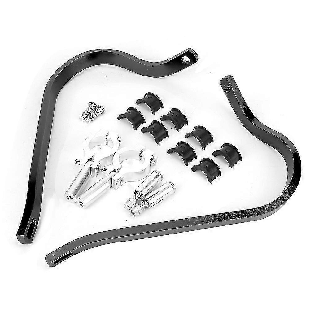 2pcs Modified Handlebar Protector Motorcycle Anti Fall Hand Guard(Black )