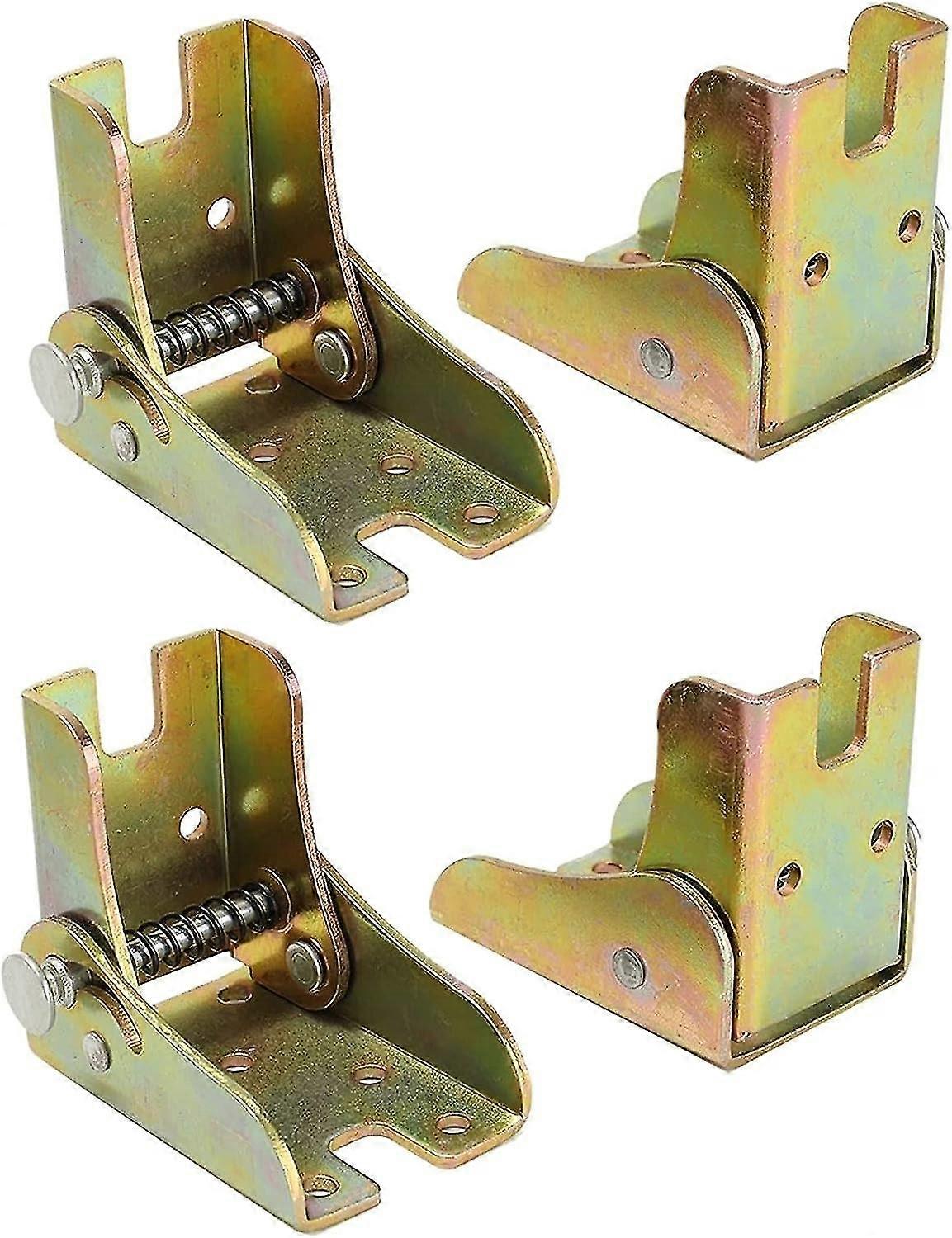90 Degree Folding Hinge Hidden Support Hinges Table Hinge Furniture Accessories Easy to Install Locking Furniture Extension for Bed,Table,Chair,Replac