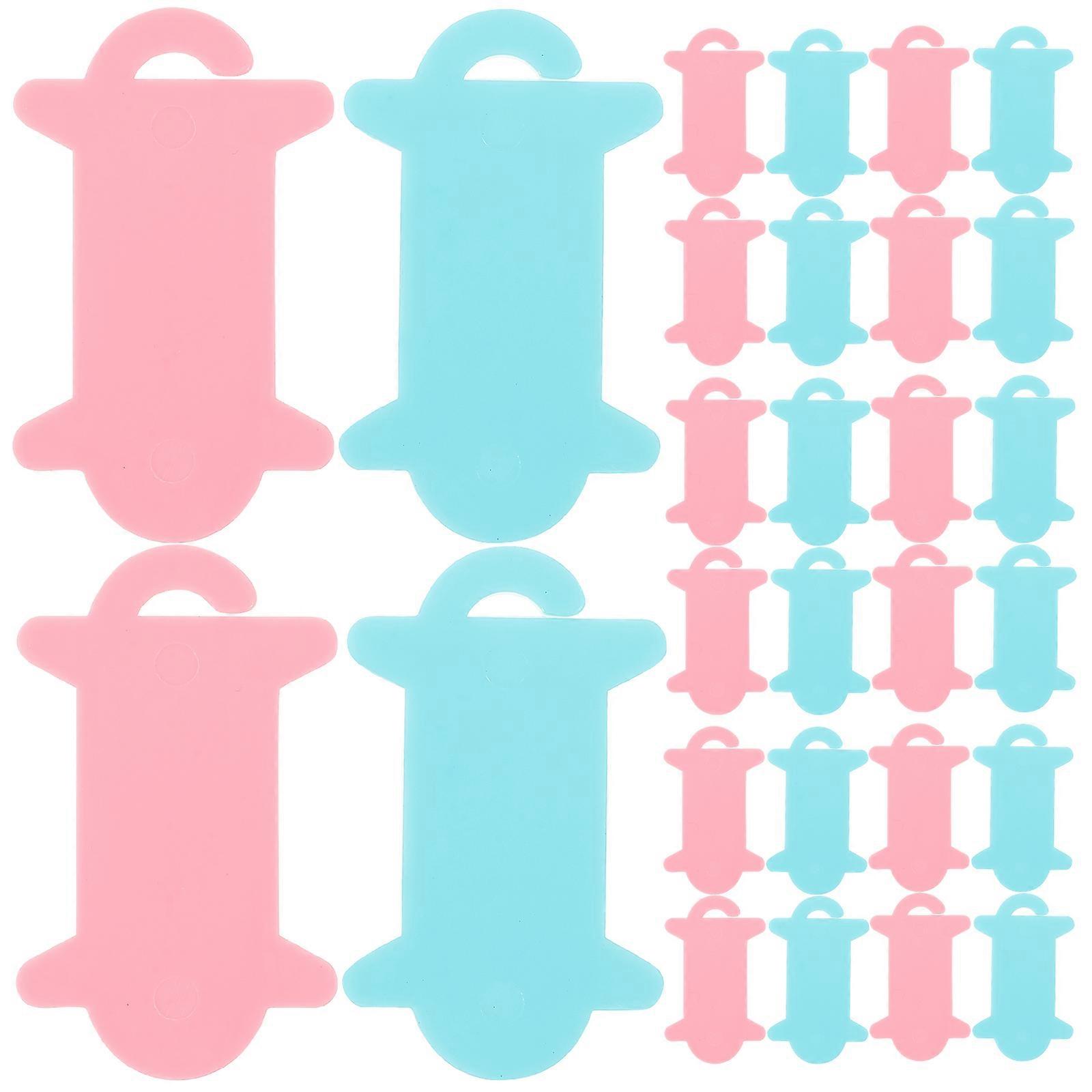 50Pcs Portable Yarn Bobbins Plastic Spool Thread Knitting Sewing Crochet Weave Winder Tool