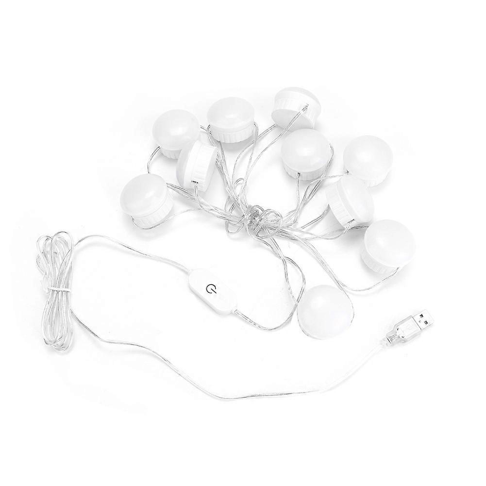 USB Powered 10LED Mirror Lights Dimmable Makeup Lamp Bulb for Party Bar Wedding