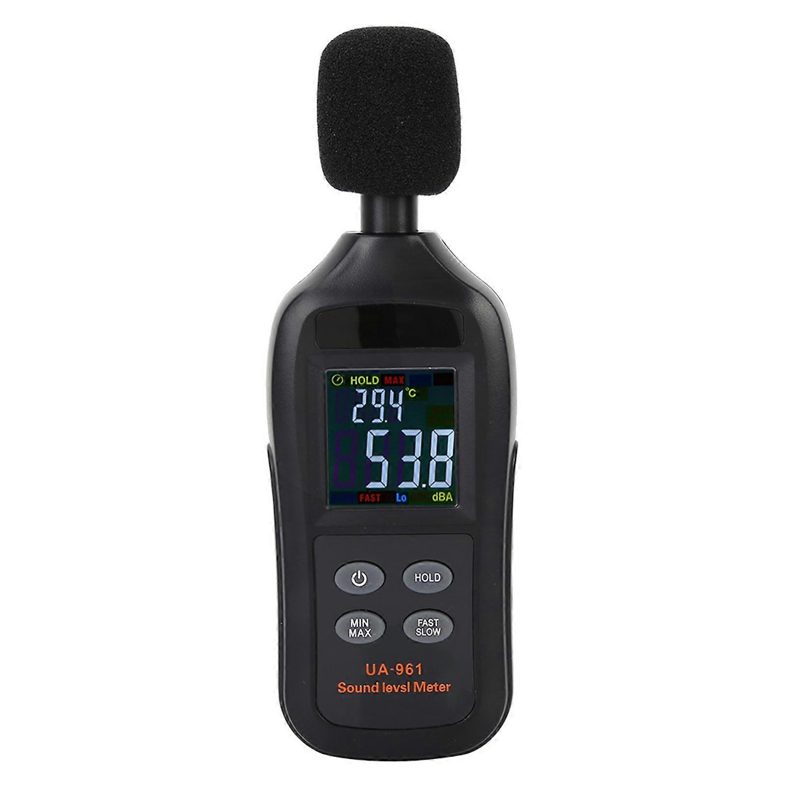 UA961 Black Portable Handheld Digital Sound Level Meter Noise Tester YEMAA