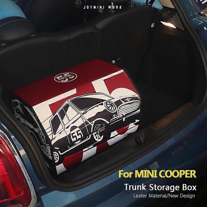 Leather Car Storage Trunk Box Organizer For Mini Cooper R50 R52 R53 F56 ...