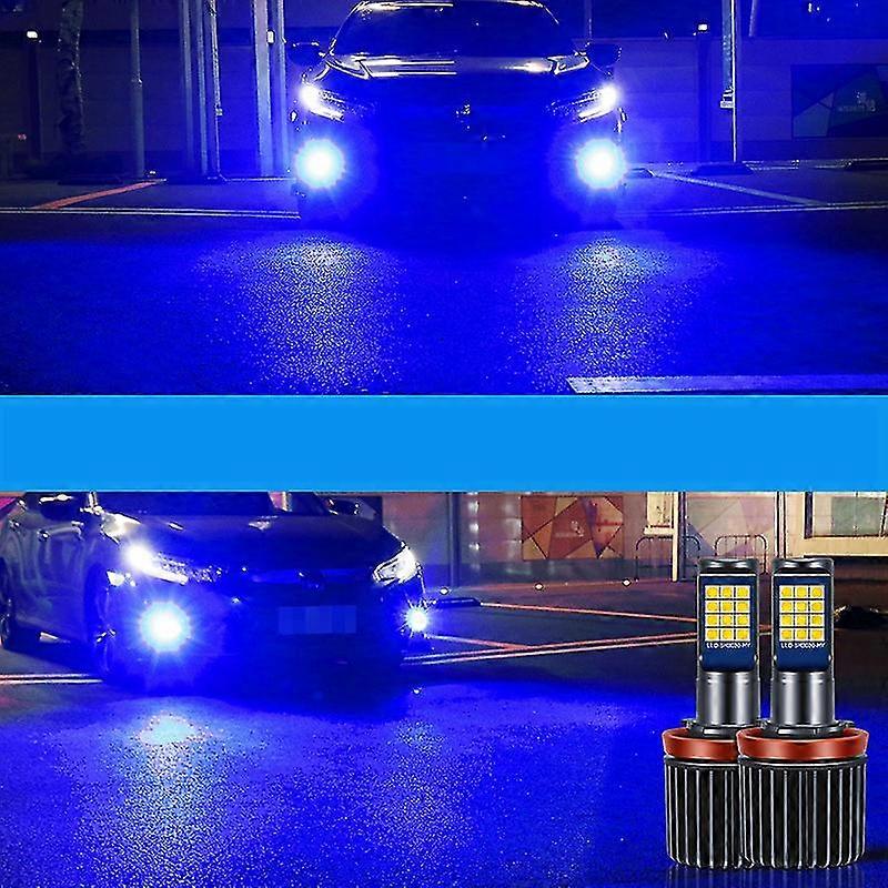 2pcs Led Bulb H8 H11 Auto Fog Light H3 H27 880 881 9005 Hb3 9006 Hb4 Lemon Green Car Lamp 1200lm 12v Drl Driving Running Lamp