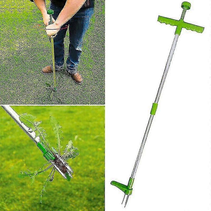 Gardening Forks Garden Weed Puller Steel Weeder Twister Weeding Root Remover Extractor