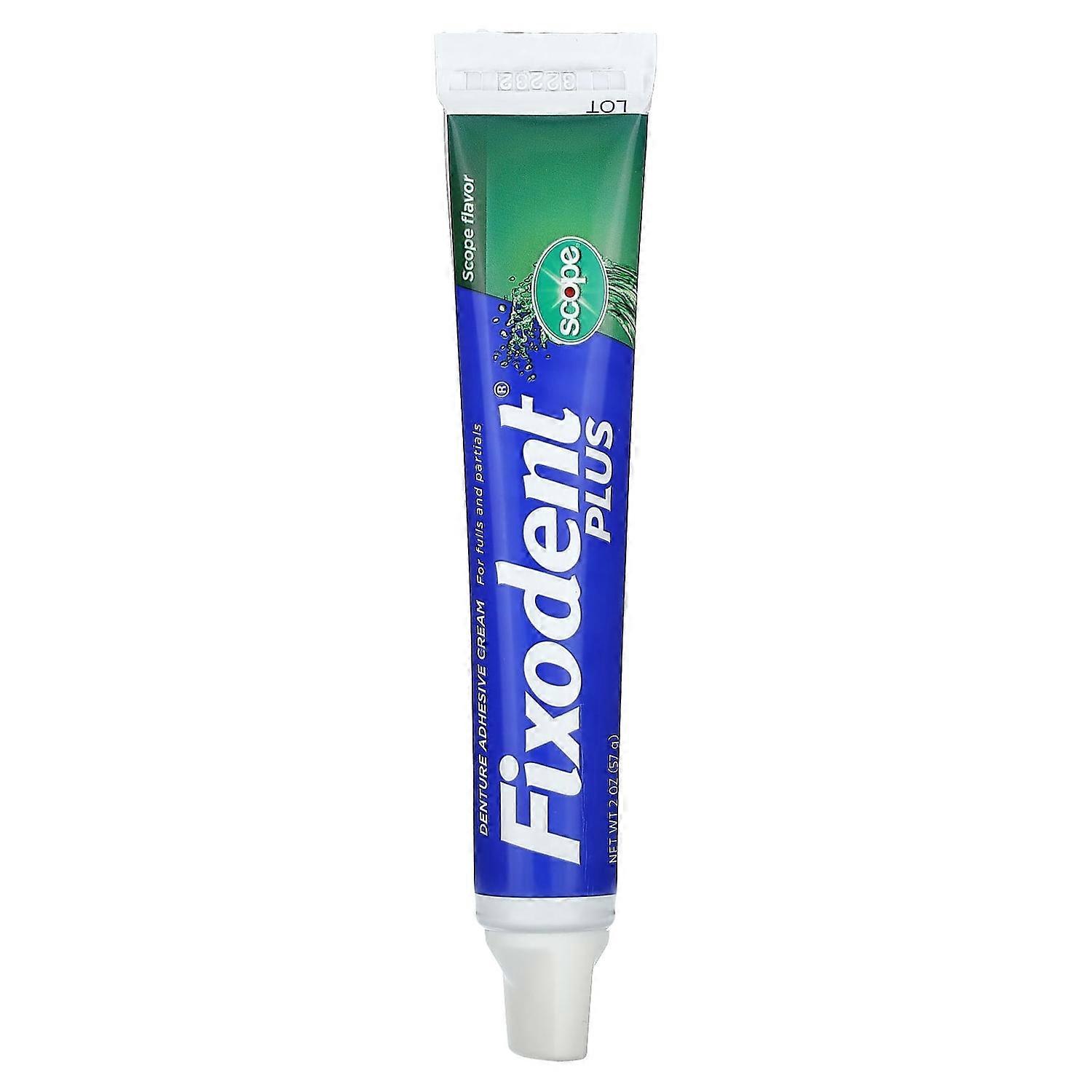 Fixodent, Plus, Dental Adhesive Cream, Scope, 2 oz (57 g)