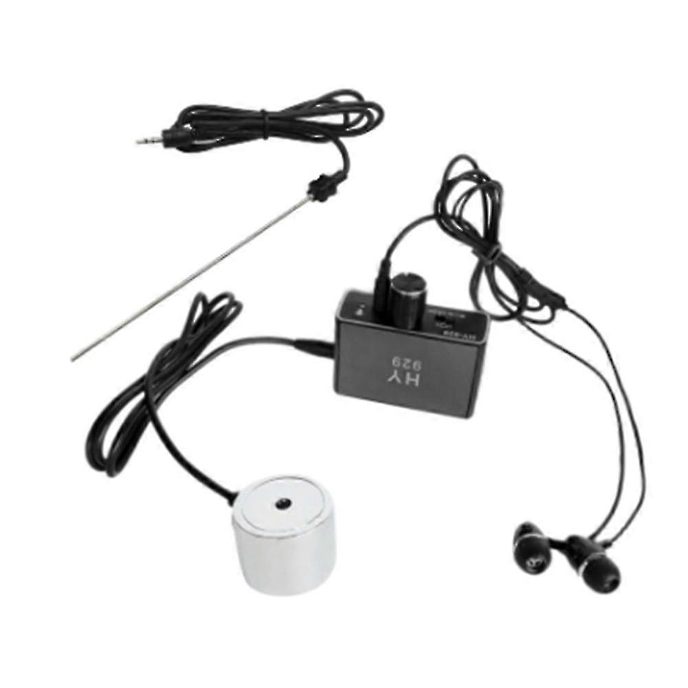 Waterpijp Lek Detector Sensor Waterleiding Buis Lekkage Monitor Tester Kit met Dubbele Sondes Oortelefoon EU Plug