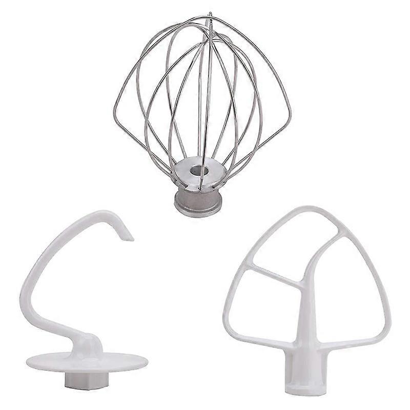 K45DH Dough Hook K45B Coated Flat Beater K45WW Wire Whip Fit for Stand Mixer with 4.5Qt 5 Qt Bowl f