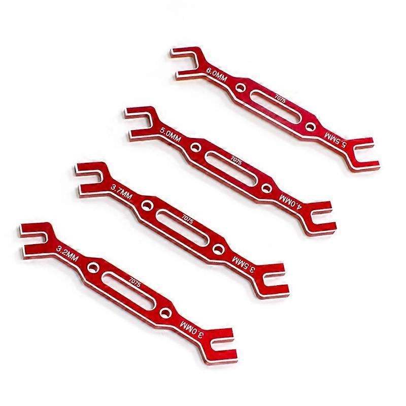 4Pcs Wrench 3/3.2/3.5/3.7/4/5/5.5/6mm Turnbuckle Nut Ball End Joint Remover Universal Tool for RC C