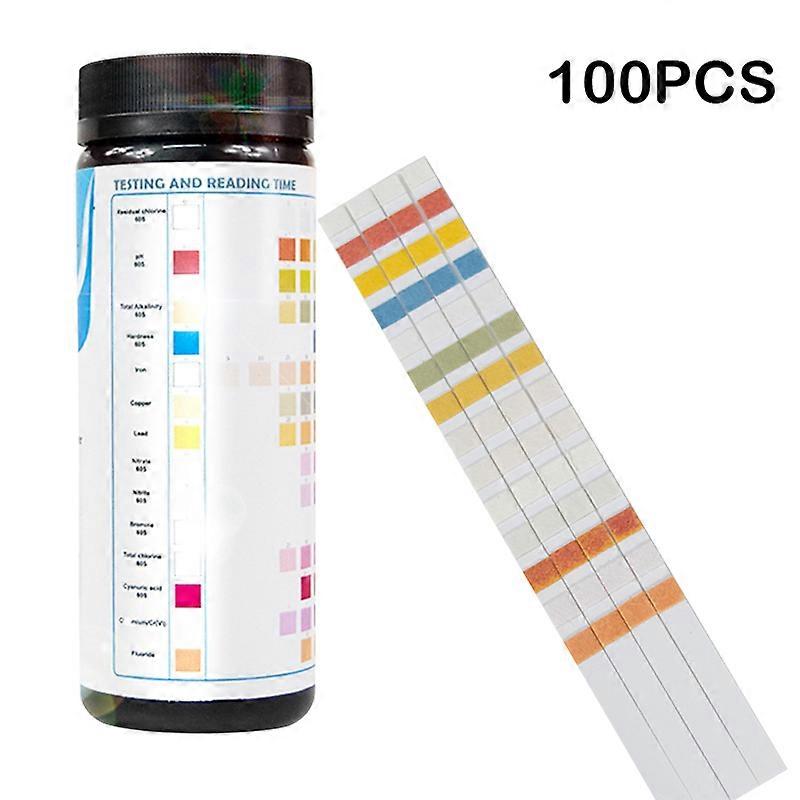 50/100 Pieces Water Test Strips Swimming Pool Spa Drinking Water Fast Chemistry Testing