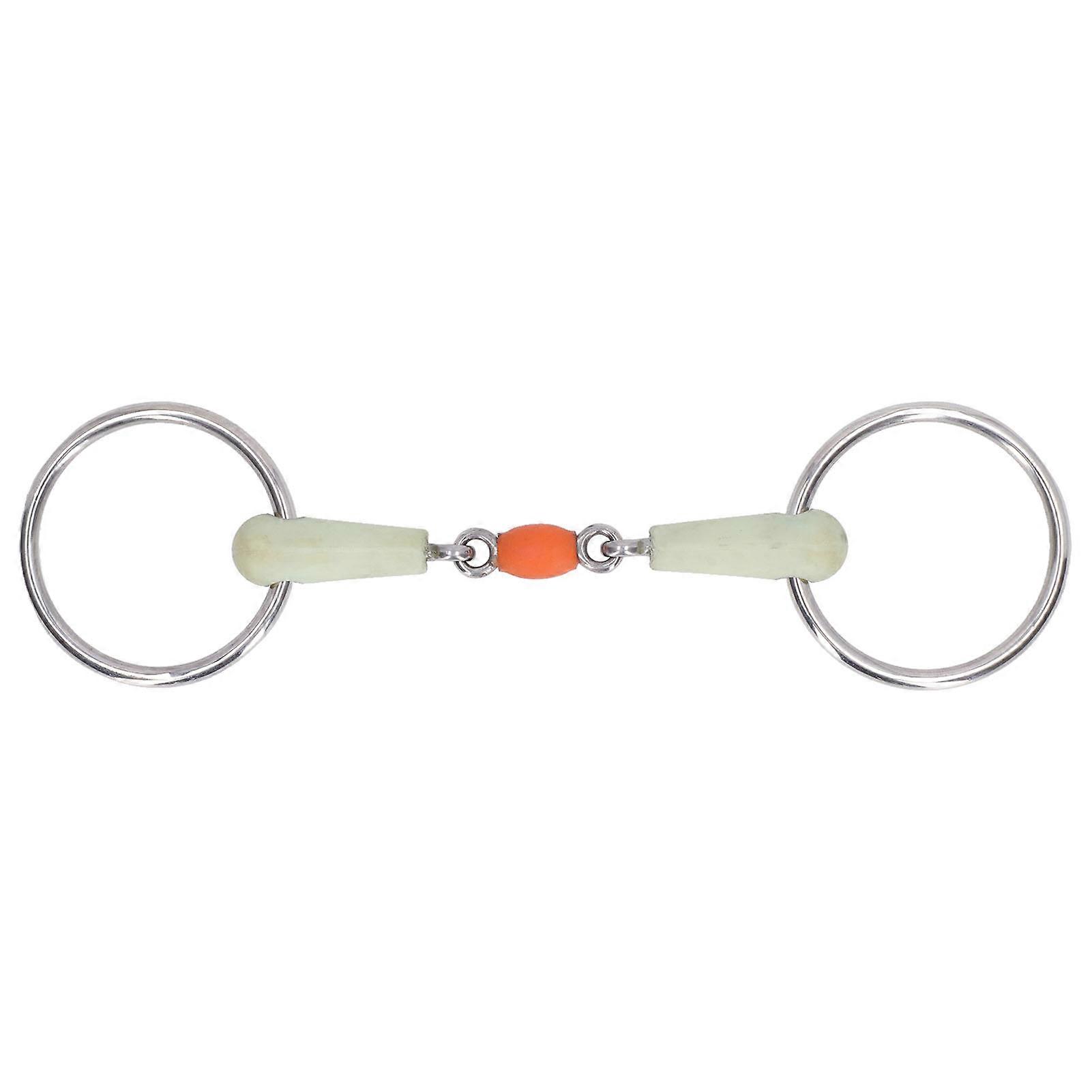 125mm κομμάτι αλόγων Hdpe ανοξείδωτου ενωμένο Snaffle άλογο εξοπλισμού ανθεκτικό σχέδιο εύκολη σύνδεση ζωικού κεφαλαίου κήπων χρήση τυχαίο χρώμα Accen