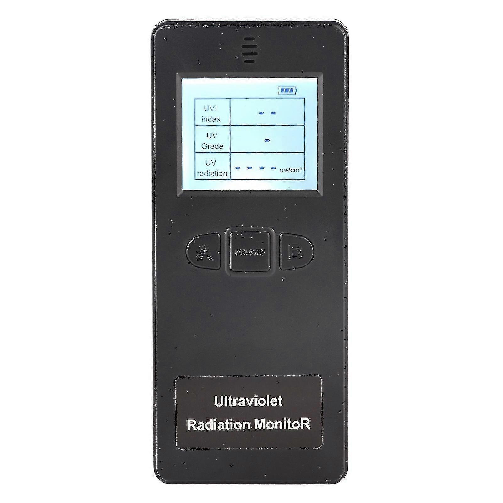 Lcd portable digital ultraviolet radiation detector uv uvi meter tester with temperature display