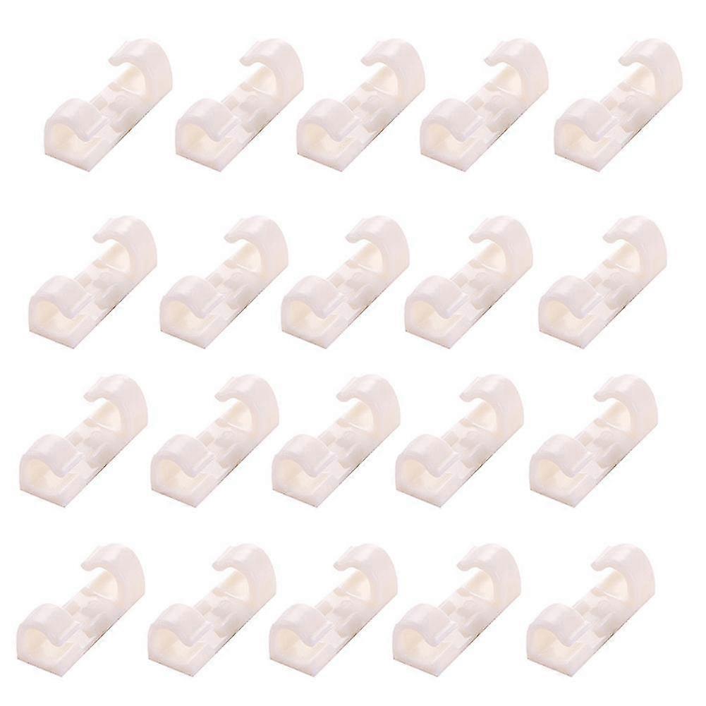 20pcs αυτοκόλλητος σφιγκτήρας συνδετήρων συνδετήρων καλωδίων δαπανών δικτύων