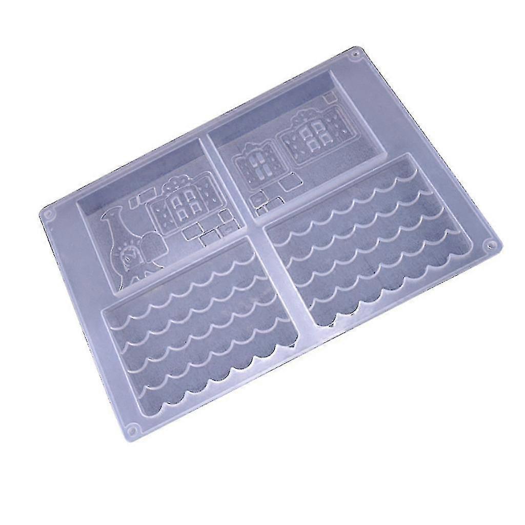 Diy Silicone Christmas House Castle Mold Epoxy Resin Jewelry Making Tool Set