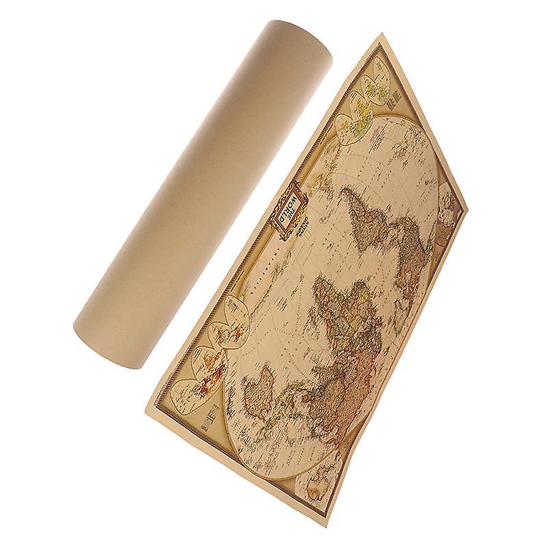 Fanquare Retro Seekarte Wandaufkleber – 36x72 Cm, Abziehbar, Für Wohnzimmer & Kinderzimmer