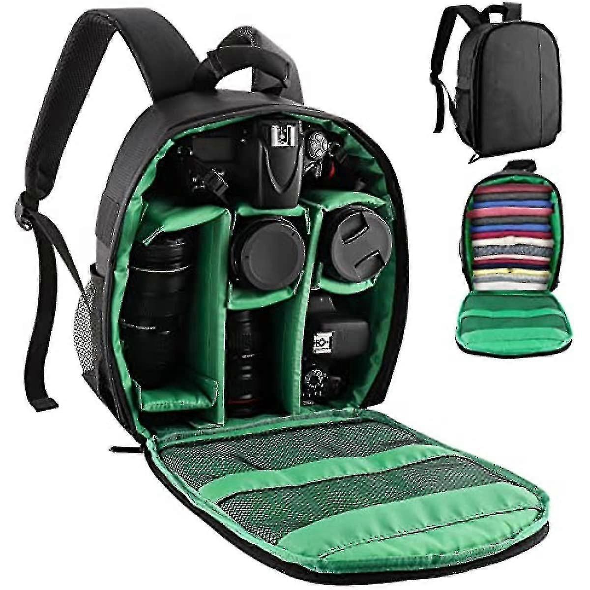 Camera Backpack Bag Waterproof Photography Camera Bag Case Laptop Photography Backpack With Removable Padded Insert For Dslr Slr Camera Lens Case Fits